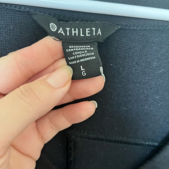 Athleta Retroterry V Neck Sweatshirt Tee - Picture 7 of 14